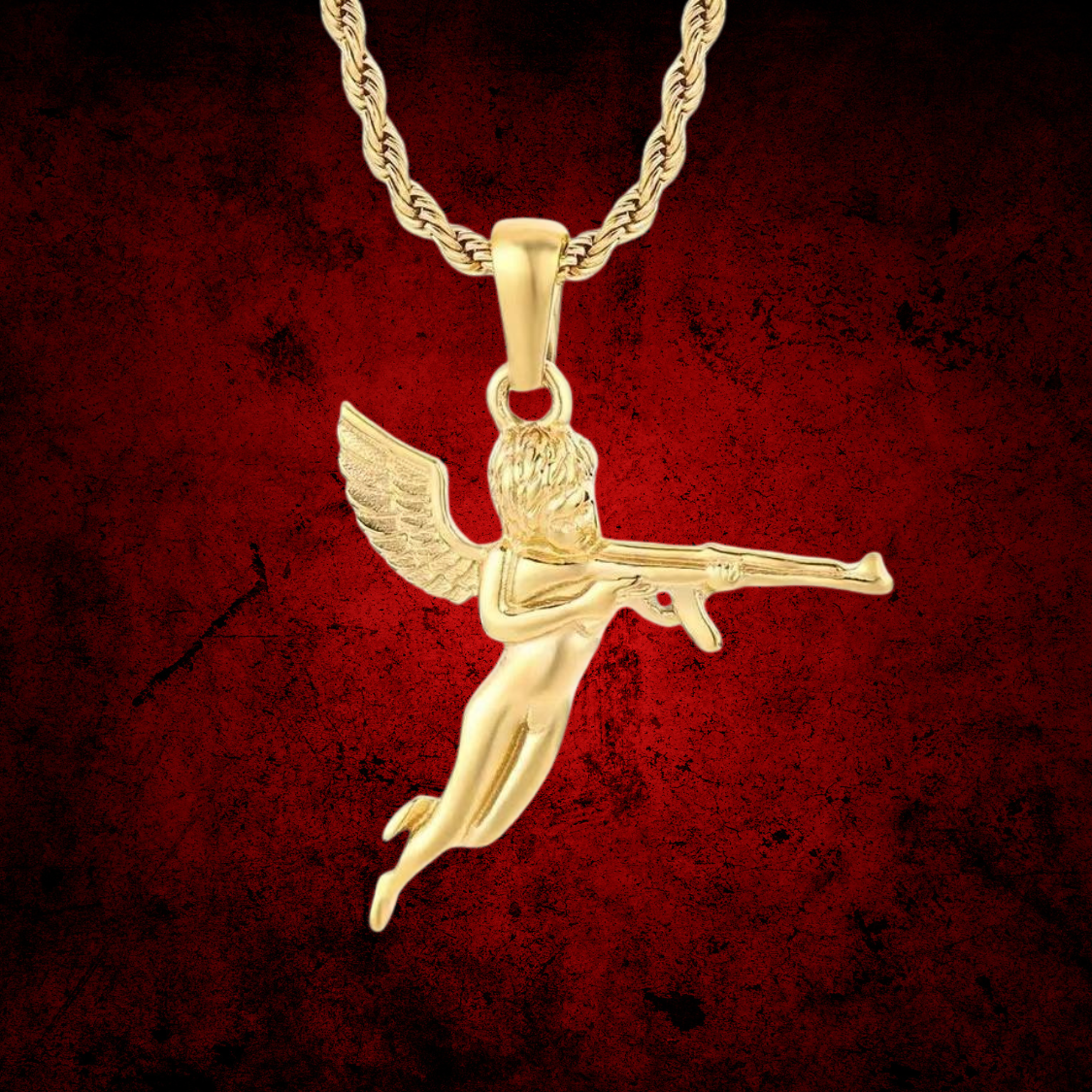 Angelito De Mi Guardia (Waterproof+ Lifetime Guarantee) + 14K Gold Plating.